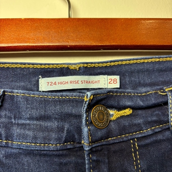Levi’s 724 High Rise Straight Jeans size 28 size Small - Picture 12 of 15